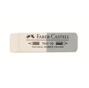 Guma 7061-50 bílo / šedá přírodní (Faber Castel - guma)