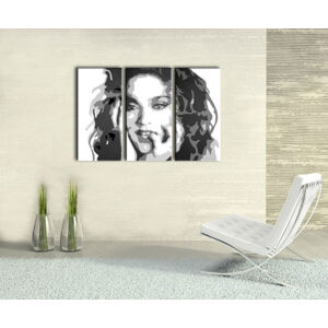 Ručně malovaný POP Art Madonna 3 dílný 120x80cm