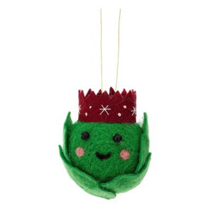 Textilní vánoční ozdoba Brussel Sprout – Sass & Belle
