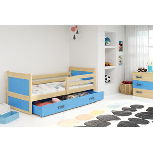 Dětská postel ERYK 190x80 cm Modrá Borovice